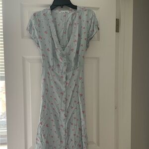 Reformation floral print midi dress